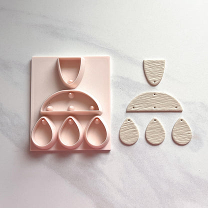 All-In-One Polymer Clay Cutter & Hole Punch Tool | Statement Earrings | E-77
