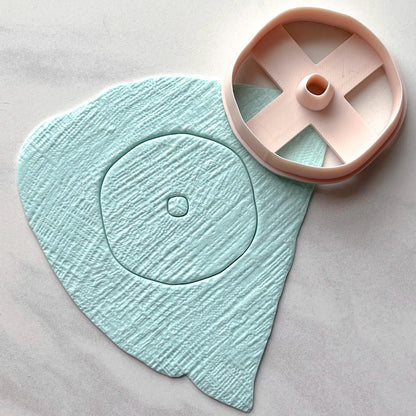 Large Organic Circle Polymer Clay Cutter | Sharp Cutting Edge | E-46
