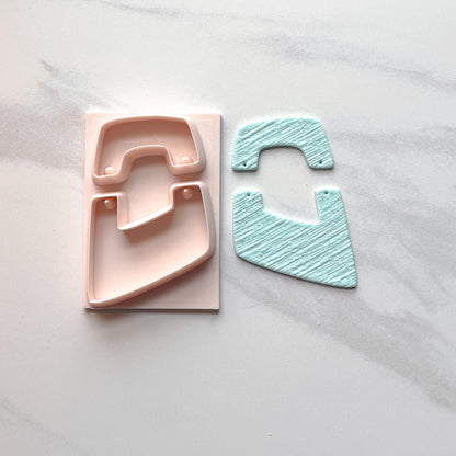 All-In-One Duo Polymer Clay Cutter & Hole Punch Tool | Statement Earrings | D-16