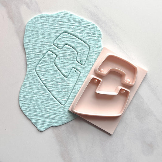 All-In-One Duo Polymer Clay Cutter & Hole Punch Tool | Statement Earrings | D-16