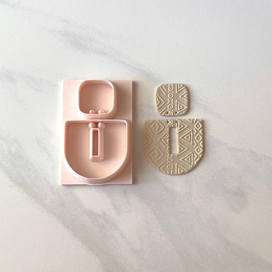 All-In-One Duo Clay Cutter & Hole Punch Tool | Statement Earrings | D-11