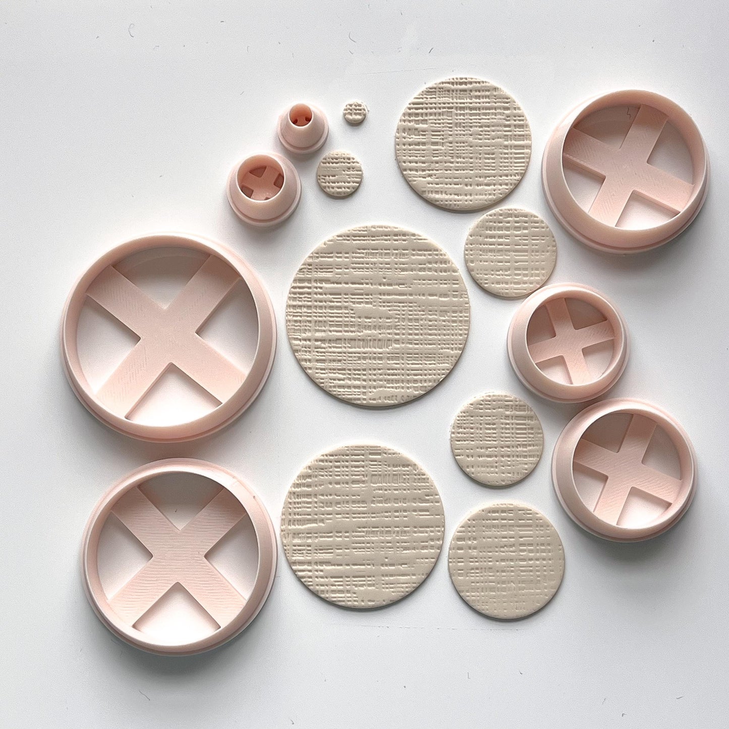 Polymer Clay Circle Cutters – Set of 7 Sizes (0.5” to 2”)