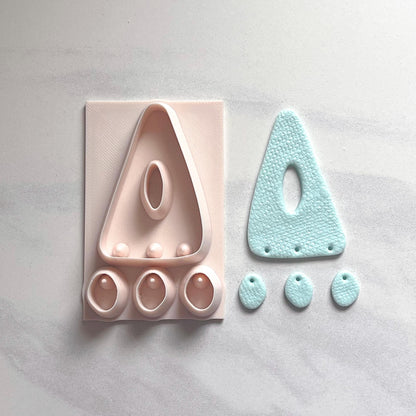 All-In-One Polymer Clay Cutter & Hole Punch | Statement Earrings | E-61