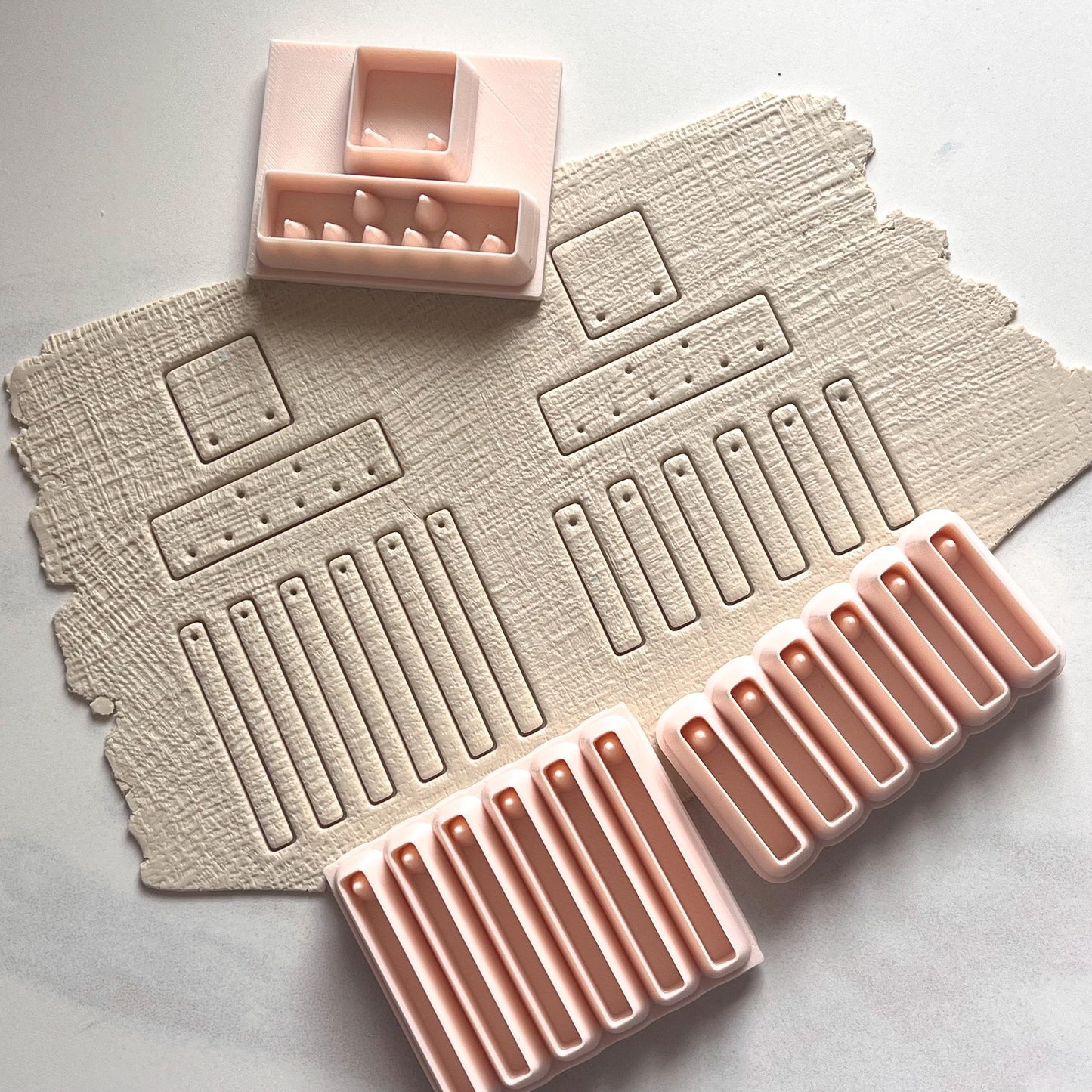 All-In-One Polymer Clay Cutter & Hole Punch |Statement Earrings | E-58