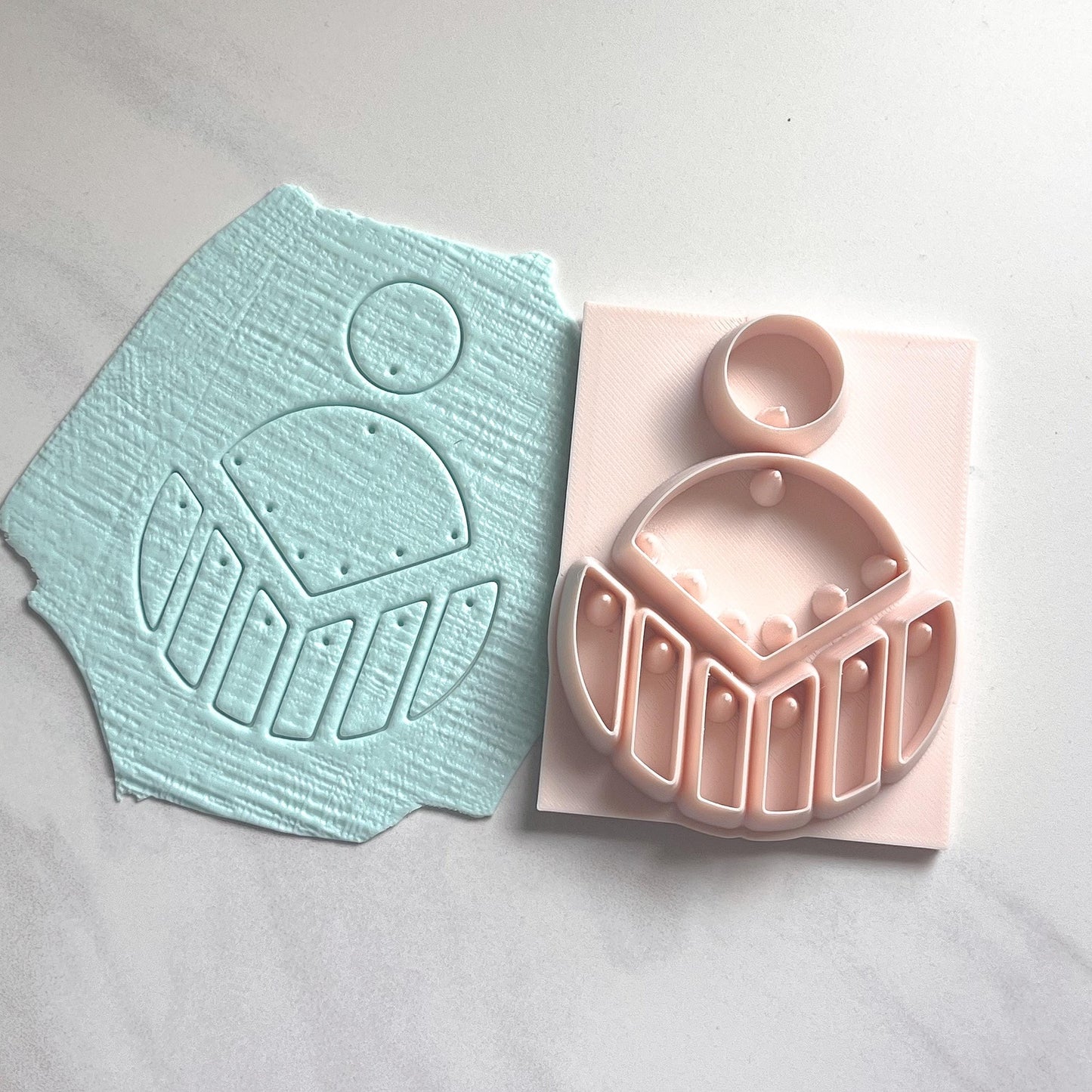 All-In-One Polymer Clay Cutter & Hole Punch | Statement Earrings | E-71