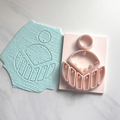 All-In-One Polymer Clay Cutter & Hole Punch | Statement Earrings | E-71
