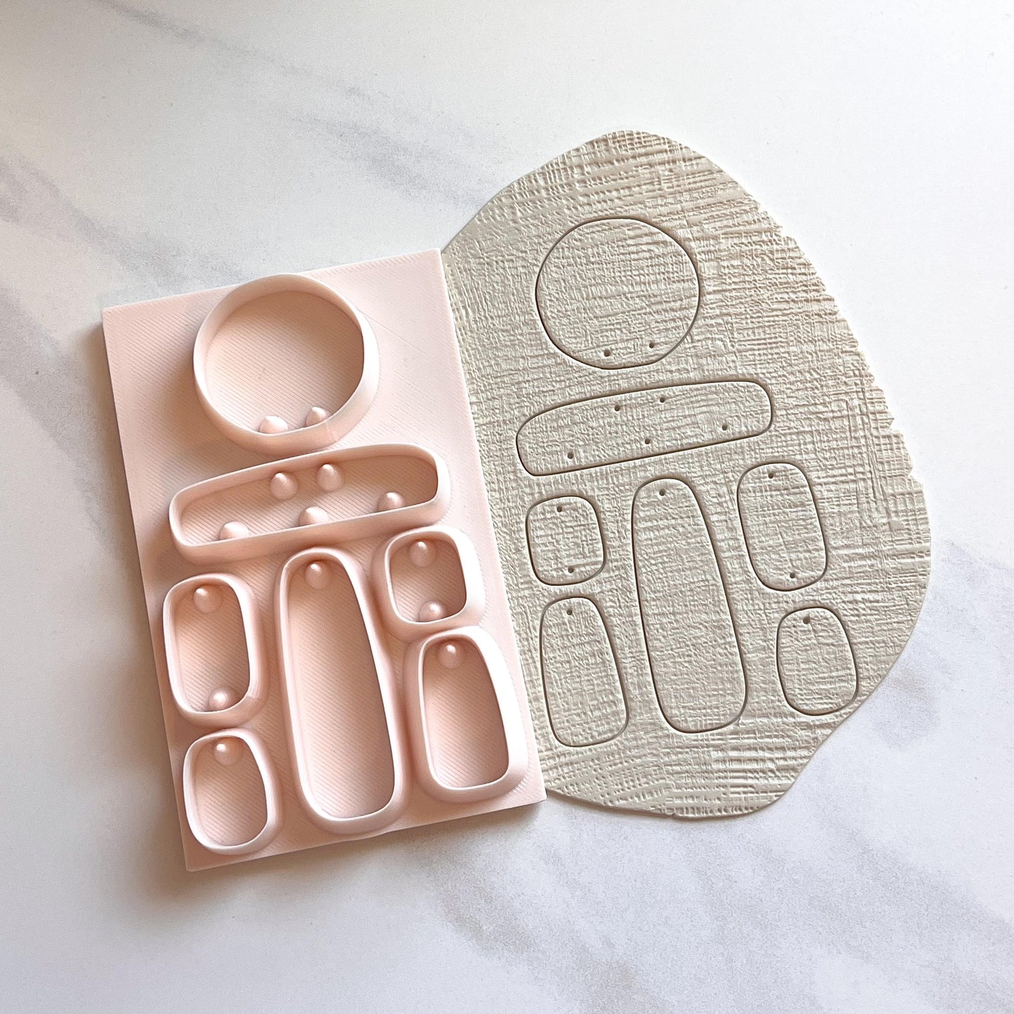 All-In-One Polymer Clay Cutter & Hole Punch Tool | Statement Earrings | E-115