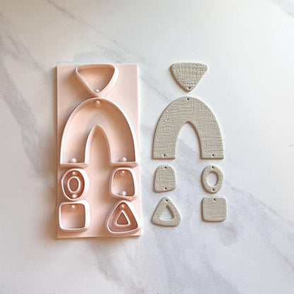 Mod Pop Arch All-In-One Polymer Clay Cutter and Hole Punch | Statement Earrings E-20