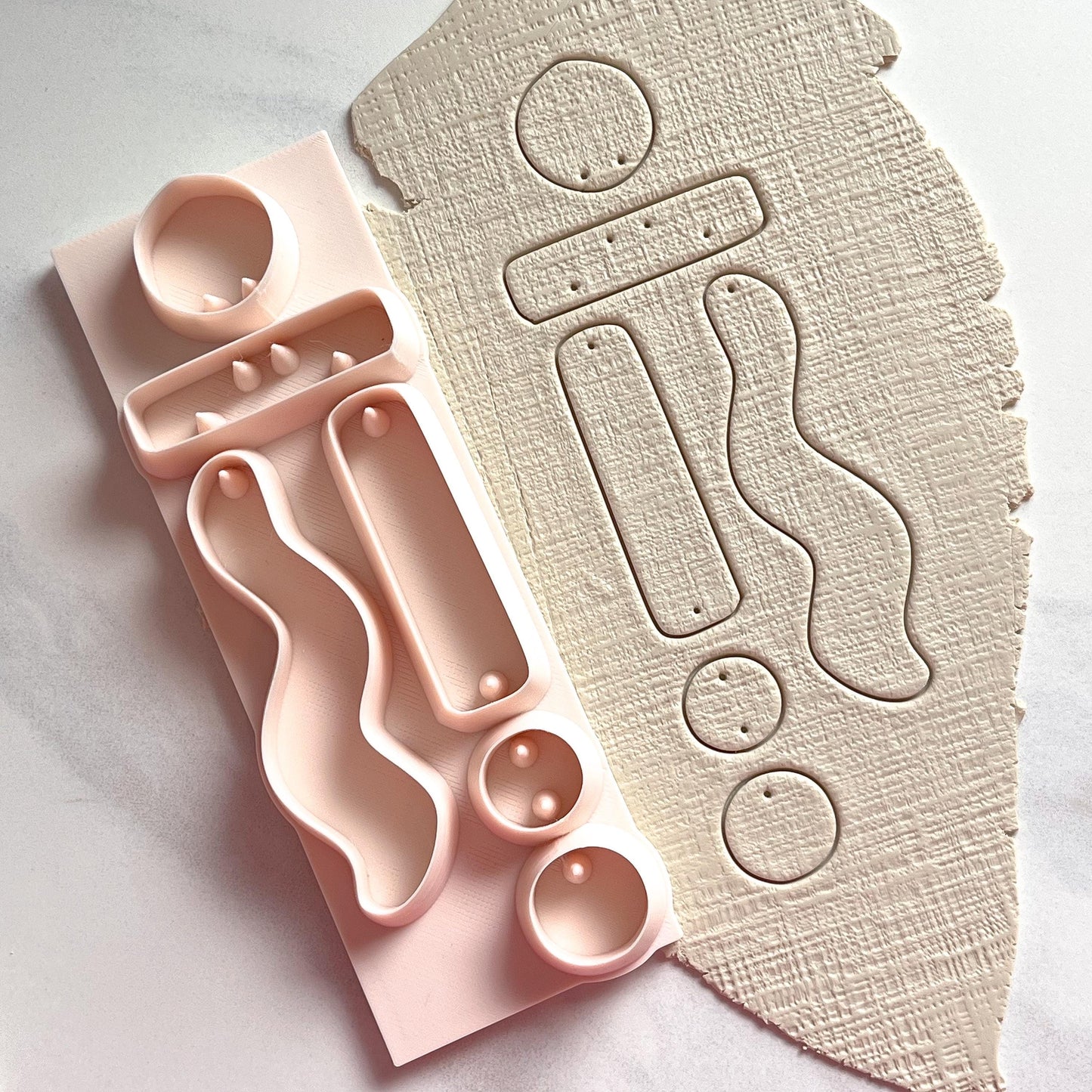 All-In-One Polymer Clay Cutter & Hole Punch Tool | Statement Earrings | E-121