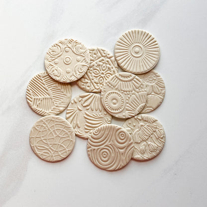 Abstract Lines Polymer Clay Texture Roller | Seamless Pattern Tool for Earrings | T-8