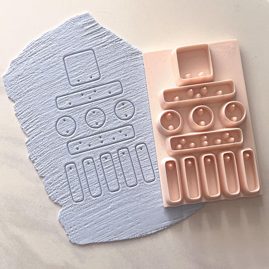 All-In-One Polymer Clay Cutter & Hole Punch Tool | Statement Earrings | E-50