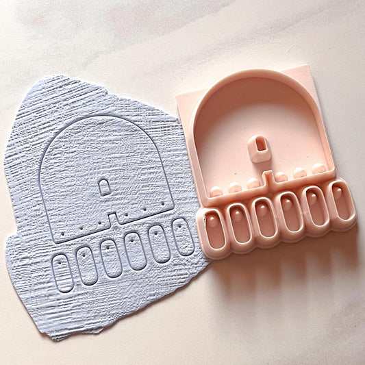 All-in-One Polymer Clay Cutter and Hole Punch Tool | Statement Earring Cutter | E-4