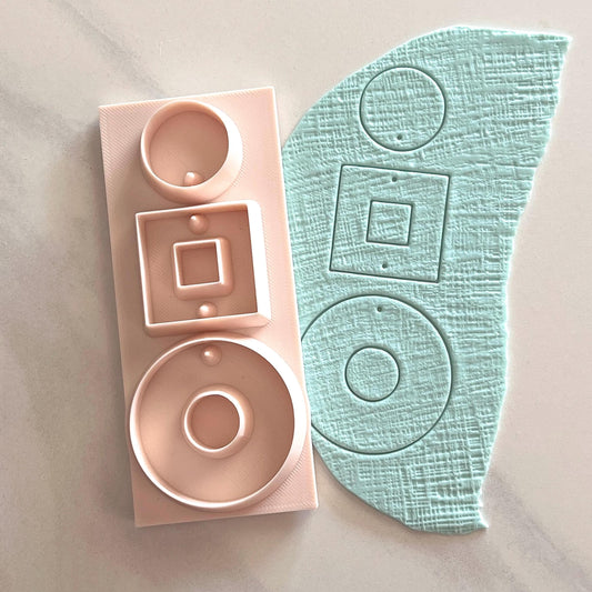 All-In-One Polymer Clay Cutter & Hole Punch Tool | Statement Earrings | E-107