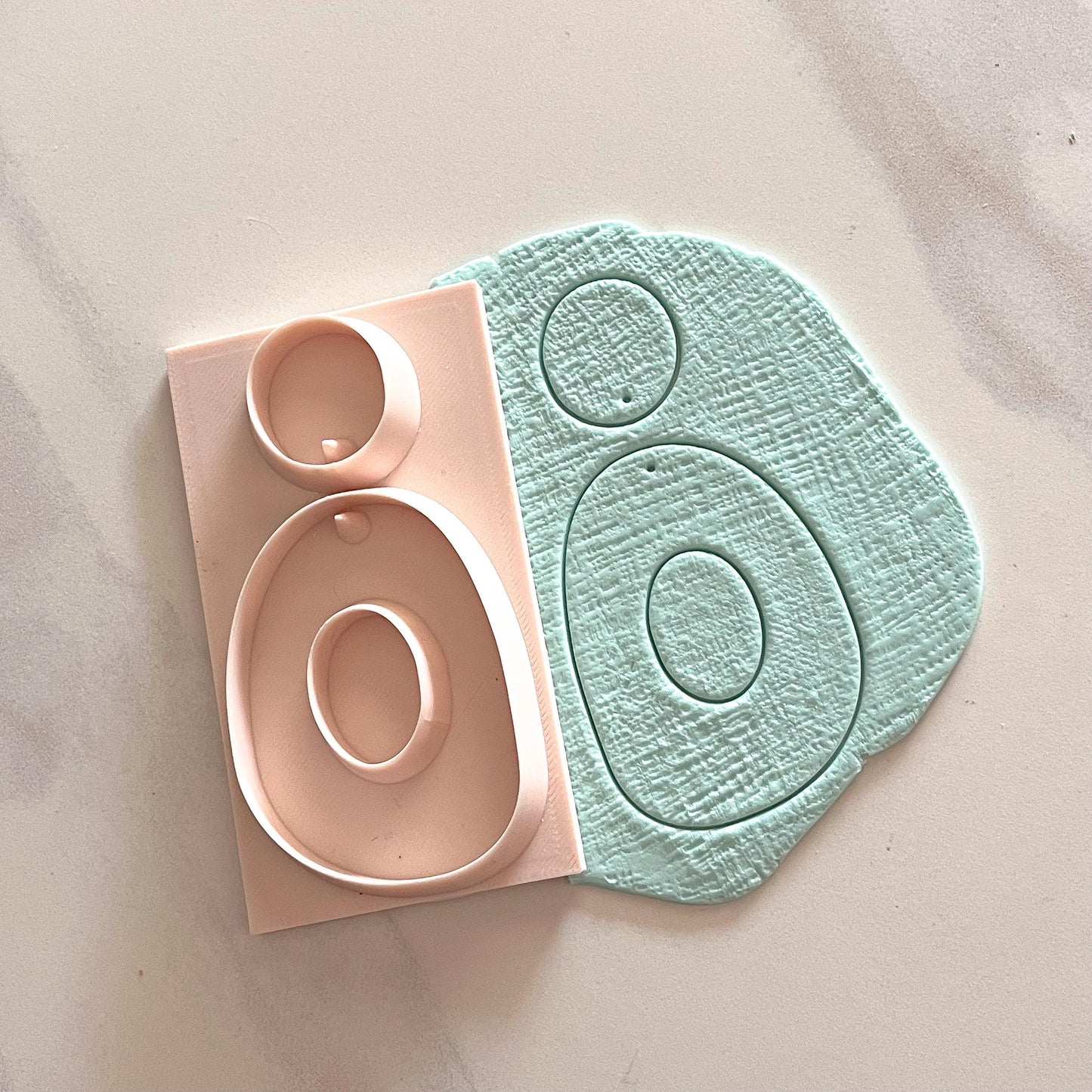 All-In-One Duo Polymer Clay Cutter & Hole Punch | Statement Earrings | D-15