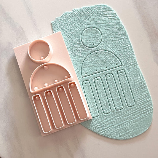 All-In-One Polymer Clay Cutter & Hole Punch Tool | Statement Earrings | E-101