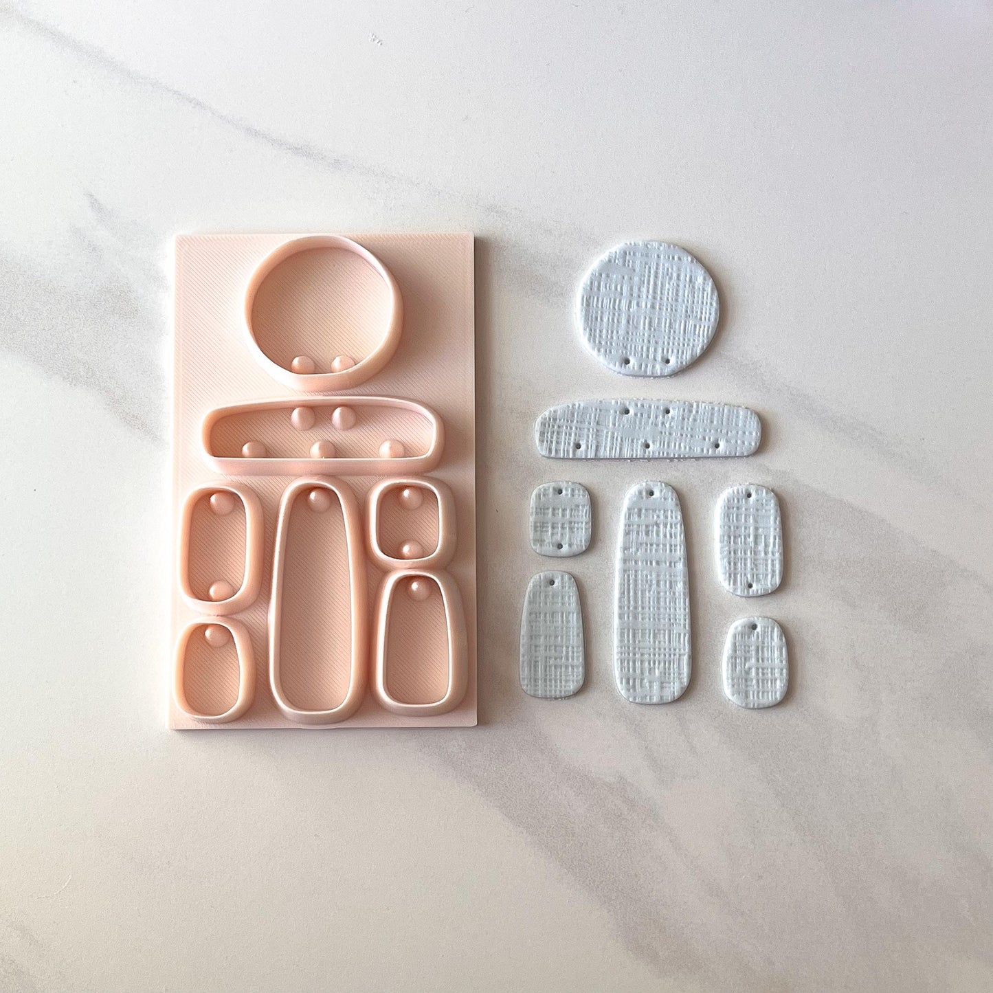 All-In-One Polymer Clay Cutter & Hole Punch Tool | Statement Earrings | E-115