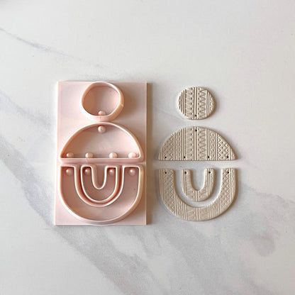 All-In-One Polymer Clay Cutter & Hole Punch Tool | Statement Earrings | E-109