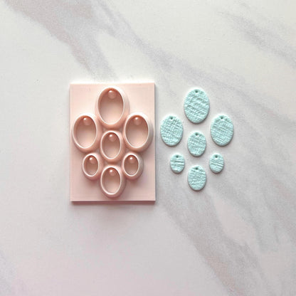 Oval Polymer Clay Cutter | Bead & Earring Hole Punch Tool