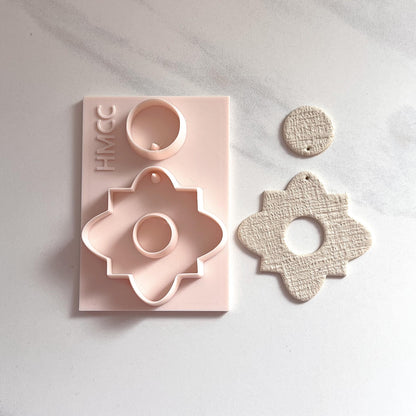 All-In-One Duo Clay Cutter & Hole Punch Tool | Statement Earrings | D-14