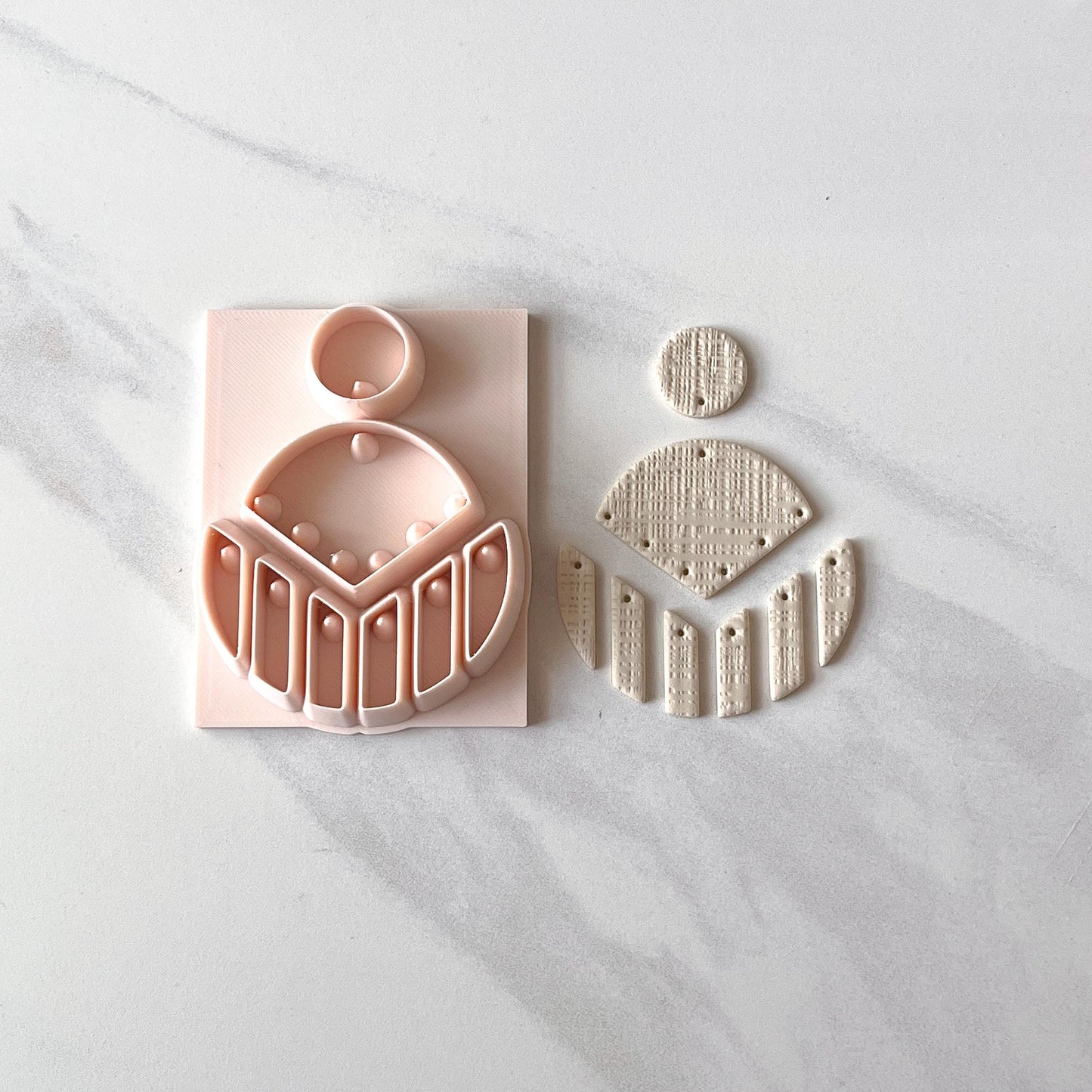 All-In-One Polymer Clay Cutter & Hole Punch | Statement Earrings | E-71