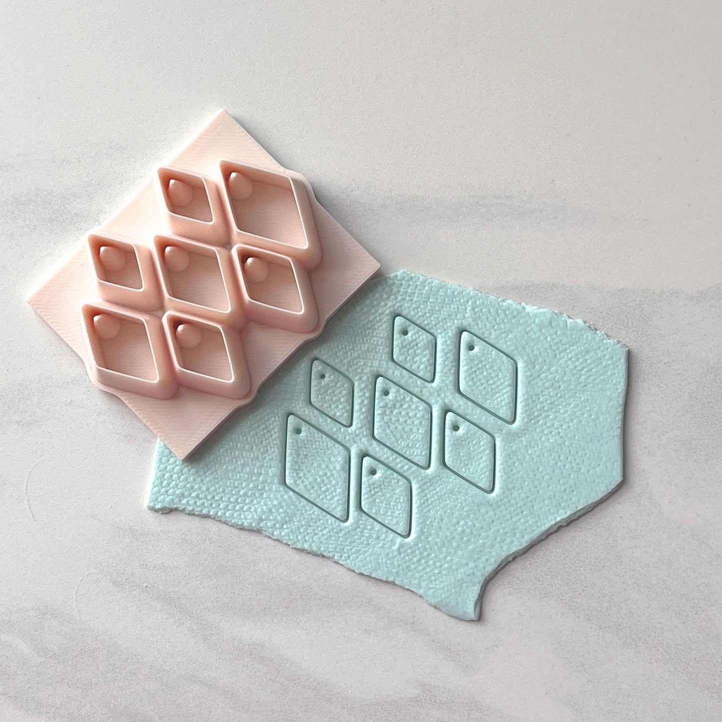 All-In-One Polymer Clay Cutter & Hole Punch Tool | Diamond Bead |