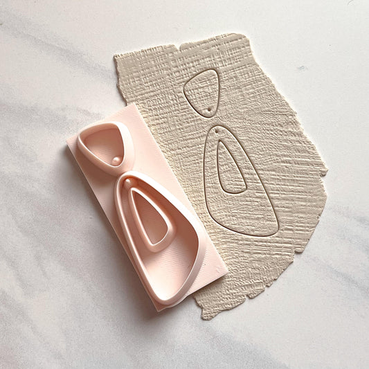 All-In-One Duo Clay Cutter & Hole Punch Tool | Statement Earrings | D-22