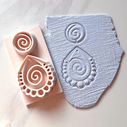 All-In-One Polymer Clay Cutter & Hole Punch Tool | Statement Earrings | U-3