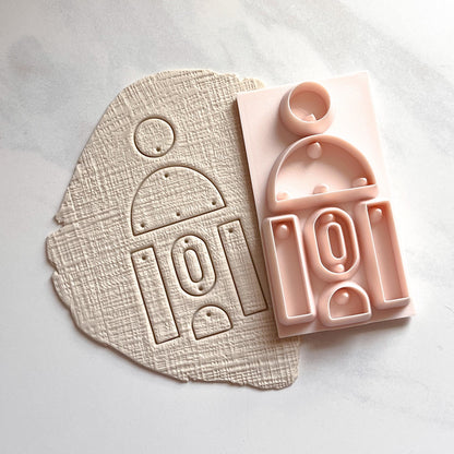 All-In-One Polymer Clay Earring Cutter & Hole Punch | E-87