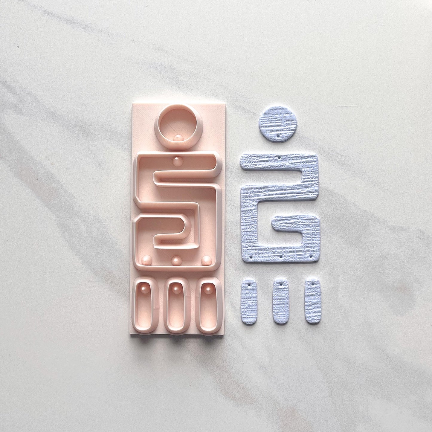 Meg All-In-One Polymer Clay Cutter & Hole Punch Tool | Statement Earrings | E-24