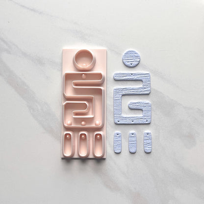Meg All-In-One Polymer Clay Cutter & Hole Punch Tool | Statement Earrings | E-24