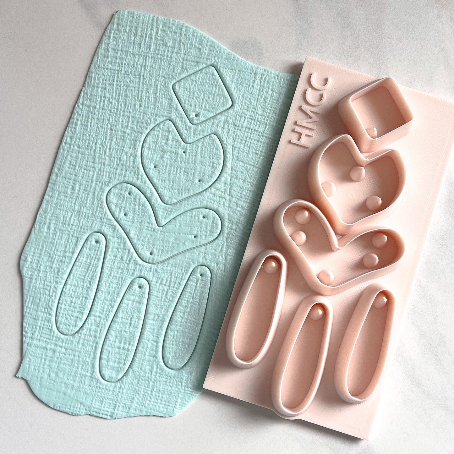 All-In-One Polymer Clay Cutter & Hole Punch Tool | Chandelier Statement Earrings | E-78