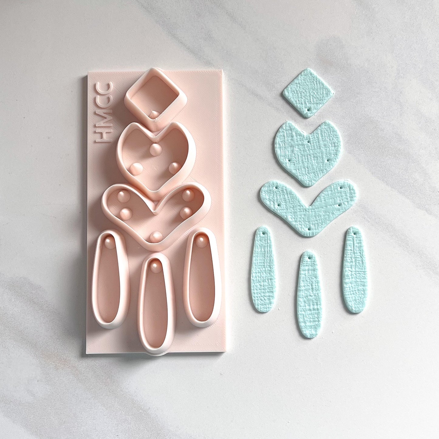 All-In-One Polymer Clay Cutter & Hole Punch Tool | Chandelier Statement Earrings | E-78