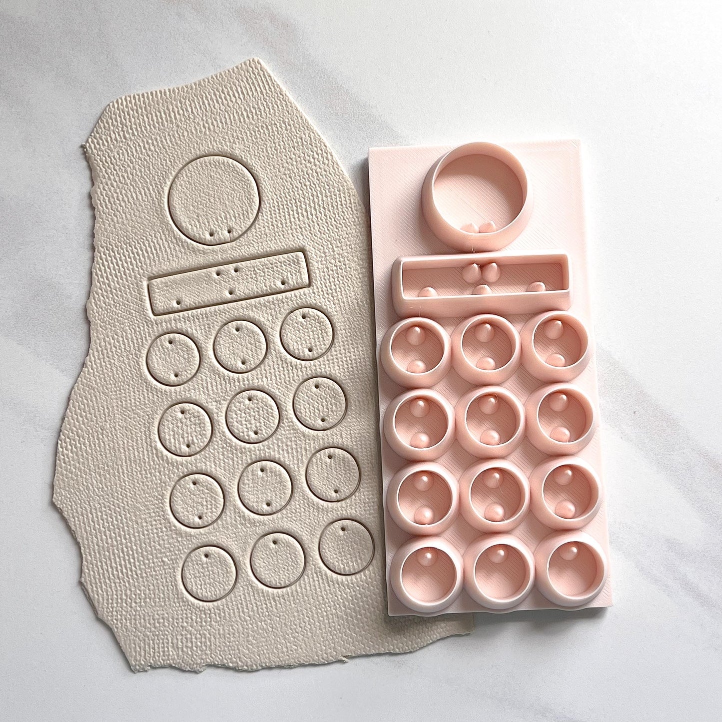 All-In-One Polymer Clay Cutter & Hole Punch Tool | Statement Earrings | U-1
