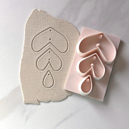 All-In-One Polymer Clay Cutter and Hole Punch Tool | Statement Earrings | E-23