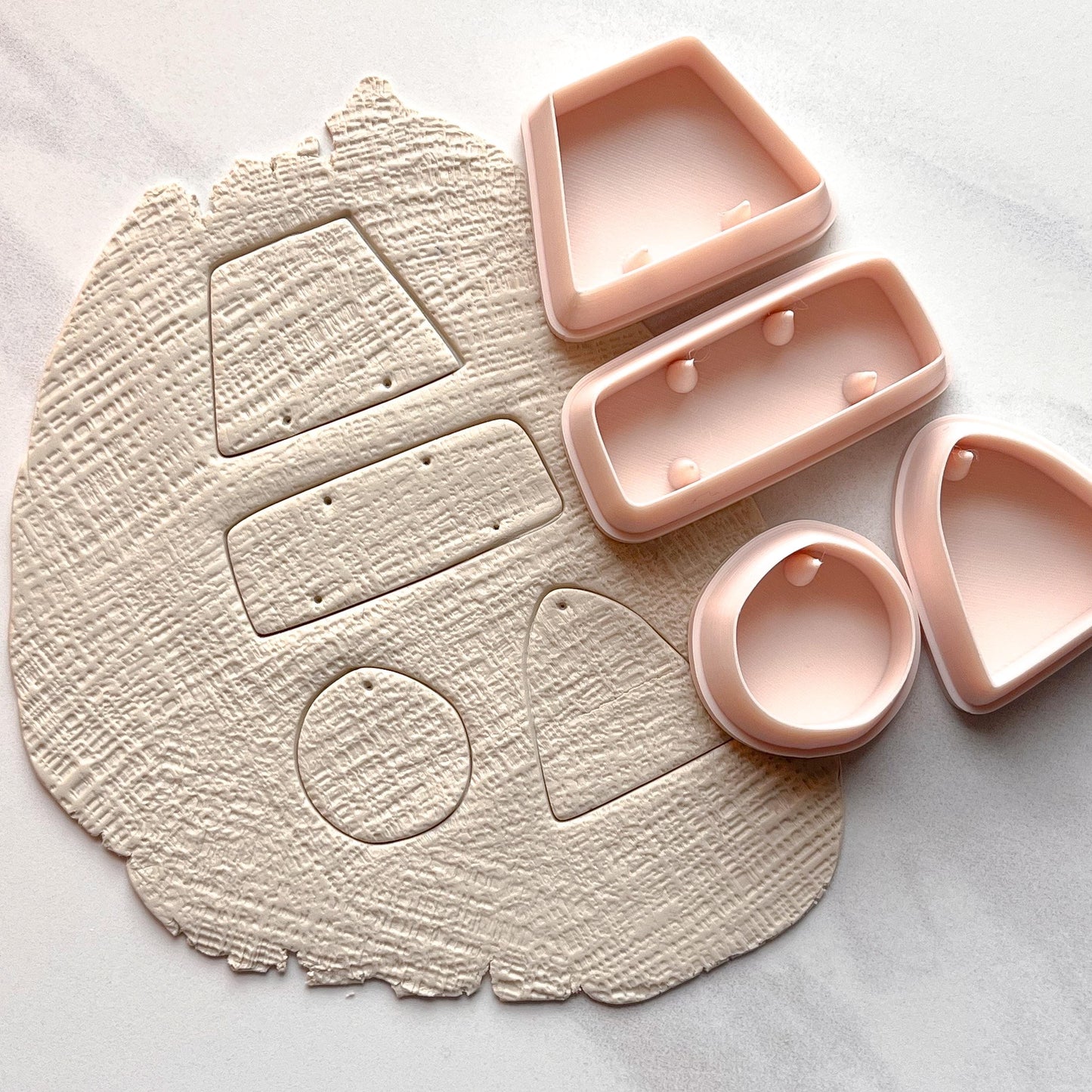 Deconstructed Polymer Clay Cutters for Statement Earrings | E-127