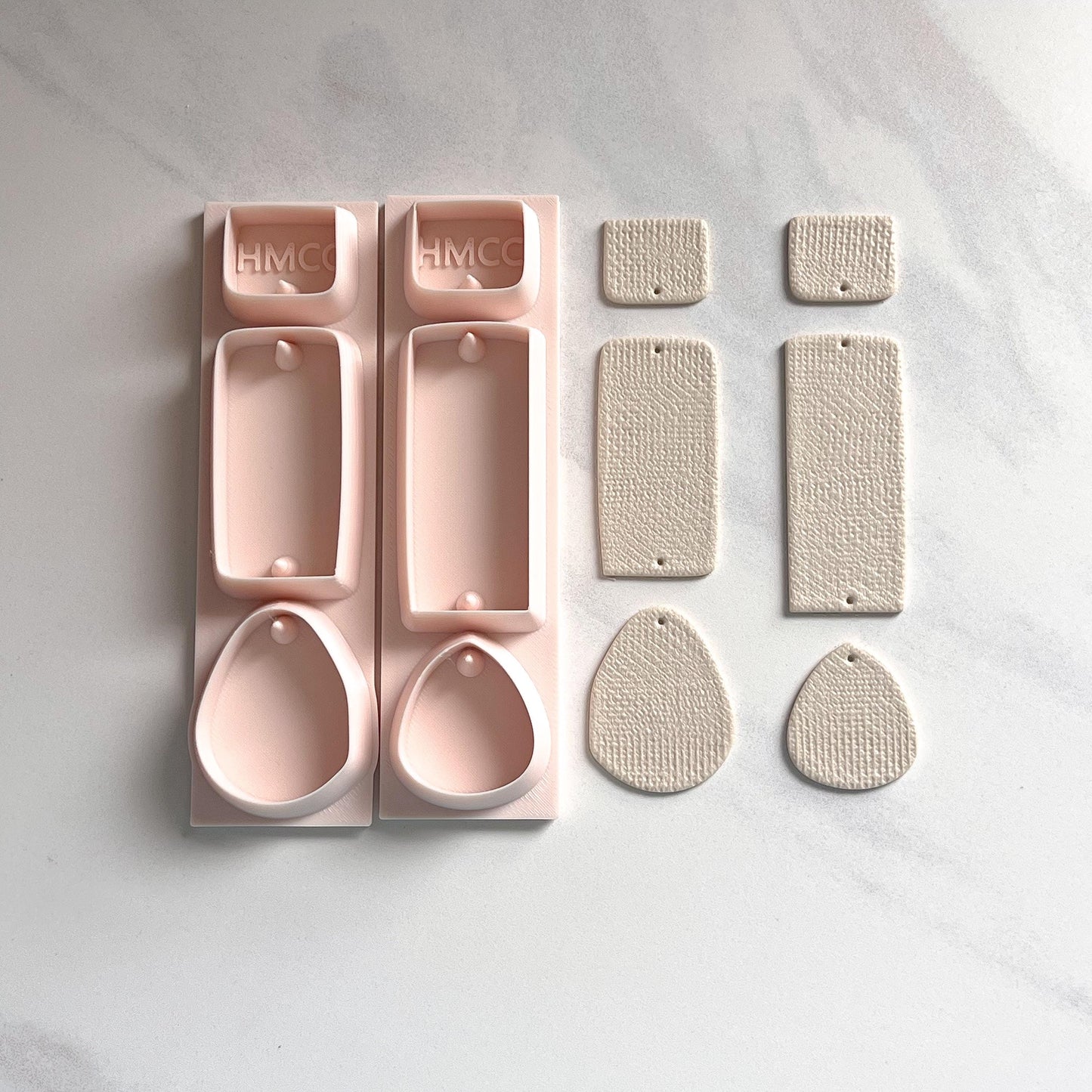 Mismatched Set All-In-One Polymer Clay Cutter & Hole Punch Tool | Statement Earrings | E-108