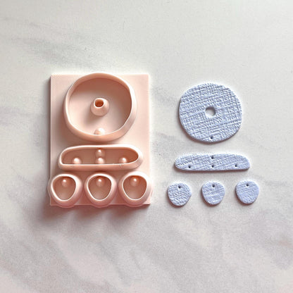 All-In-One Polymer Clay Cutter & Hole Punch Tool | Statement Earrings | E-26