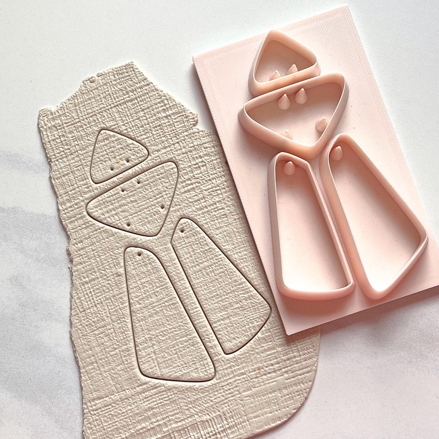 All-In-One Polymer Clay Cutter with Hole Punch | Statement Earrings | E-111