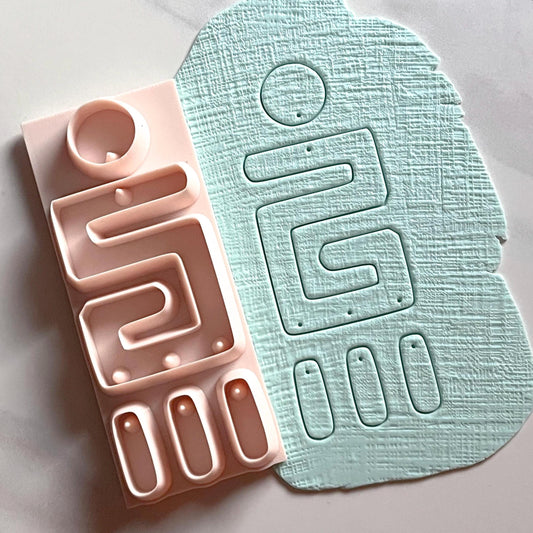 Meg All-In-One Polymer Clay Cutter & Hole Punch Tool | Statement Earrings | E-24