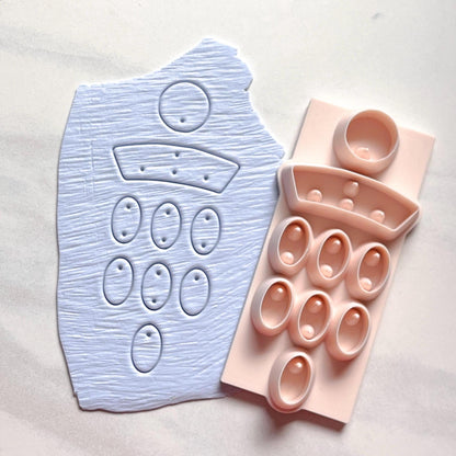 All-in-One Polymer Clay Cutter and Hole Punch Tool | Statement Earrings | E-99