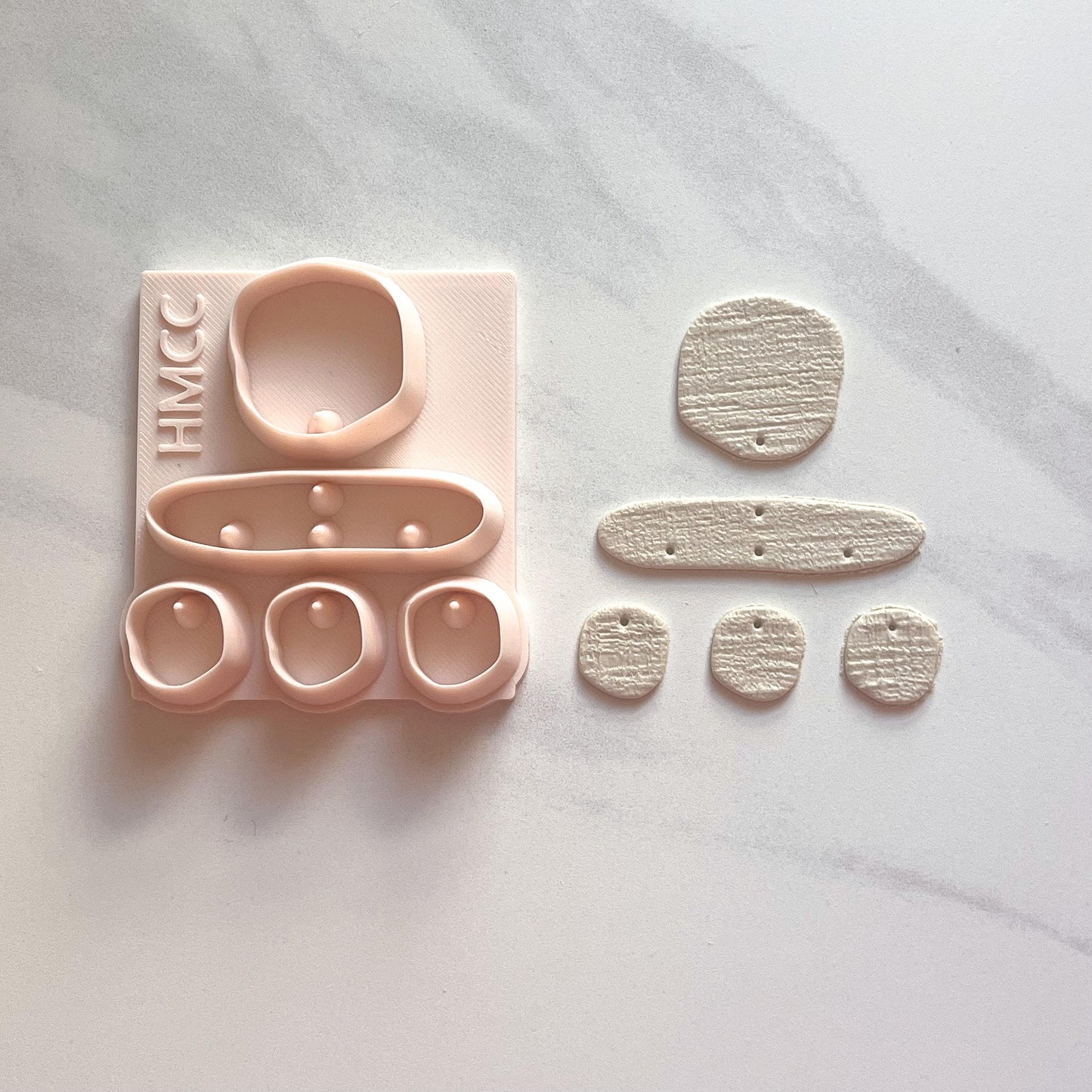 Triple Dot All-In-One Polymer Clay Cutter and Hole Punch | Statement Earrings | E-8