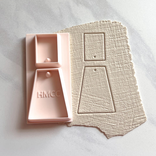 All-In-One Duo Clay Cutter & Hole Punch Tool | Statement Earrings | D-26