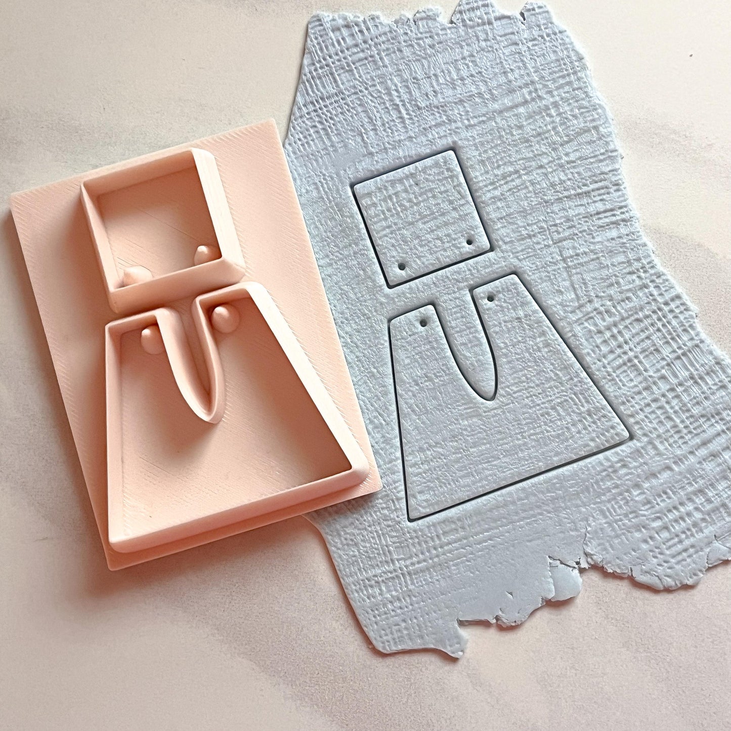 All-In-One Duo Polymer Clay Cutter & Hole Punch Tool | Statement Earrings | D-13