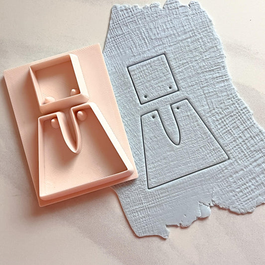All-In-One Duo Polymer Clay Cutter & Hole Punch Tool | Statement Earrings | D-13