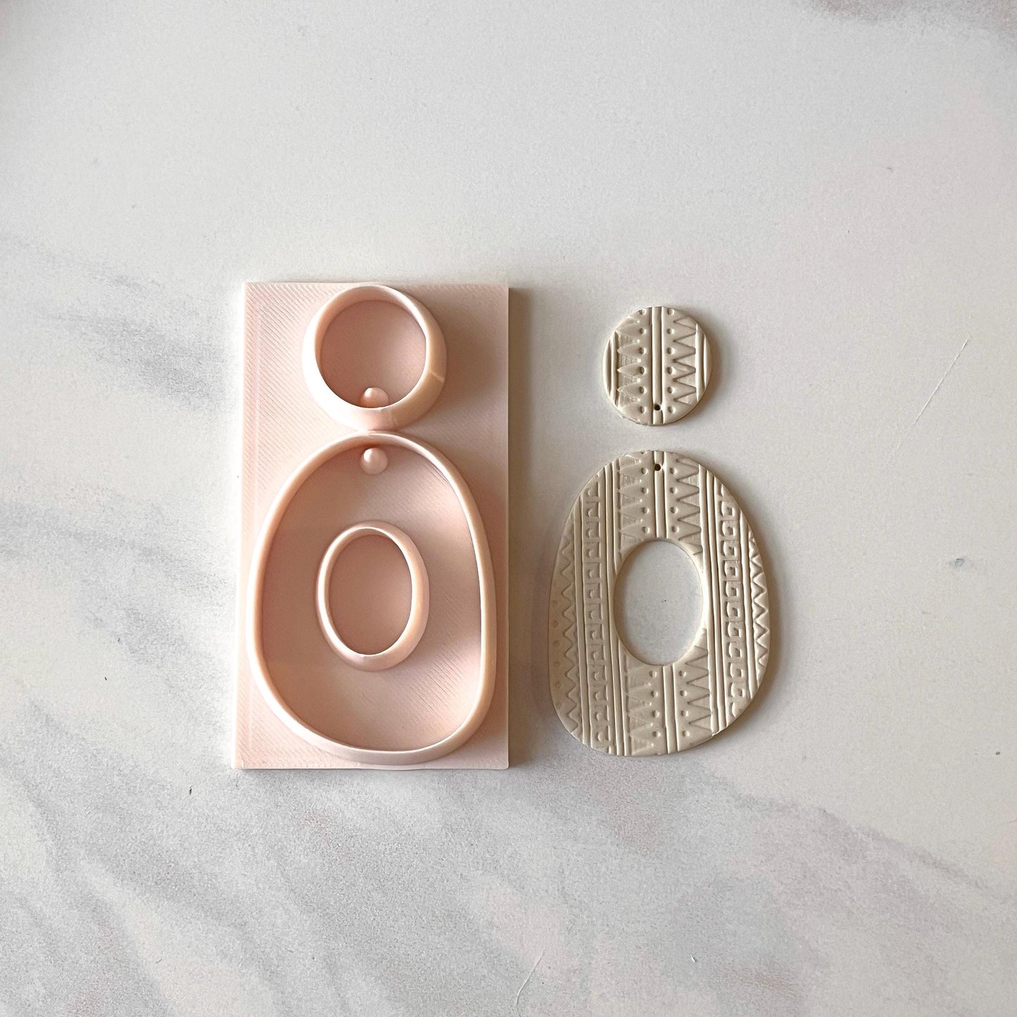 All-In-One Duo Polymer Clay Cutter & Hole Punch | Statement Earrings | D-15