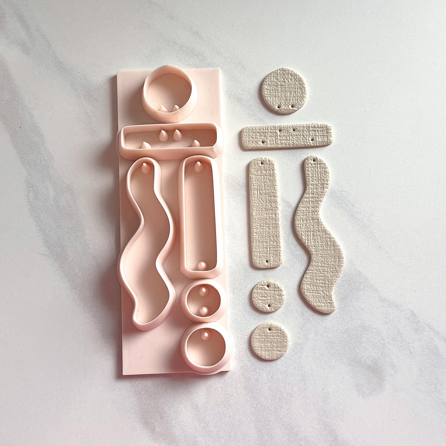 All-In-One Polymer Clay Cutter & Hole Punch Tool | Statement Earrings | E-121
