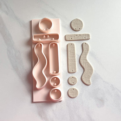 All-In-One Polymer Clay Cutter & Hole Punch Tool | Statement Earrings | E-121