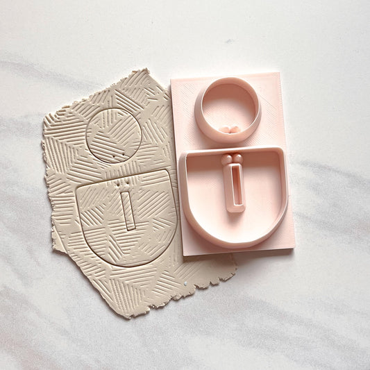 All-In-One Duo Clay Cutter & Hole Punch Tool | Statement Earrings | D-9