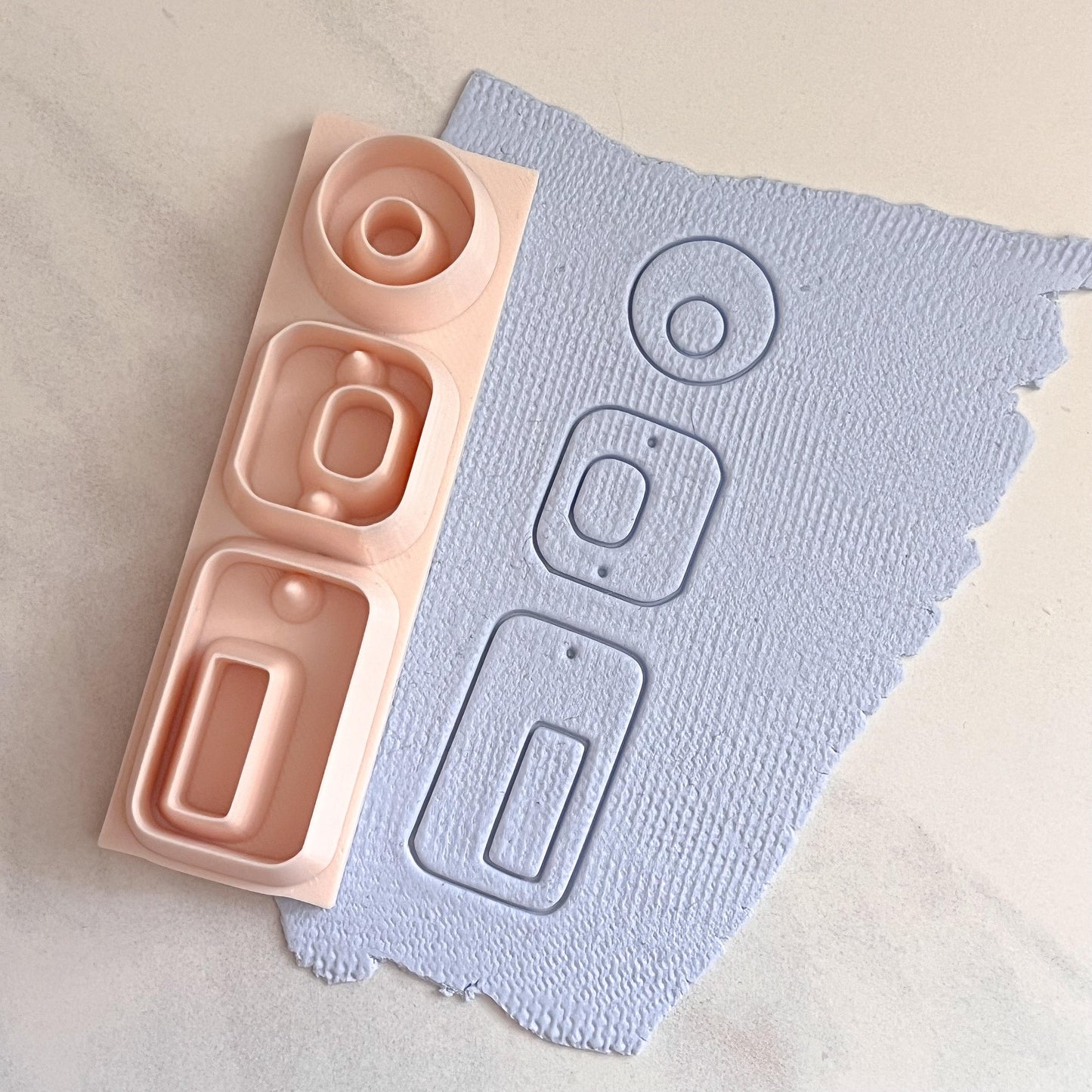 All-In-One Polymer Clay Cutter and Hole Punch | Statement Earring Cutter | E-69