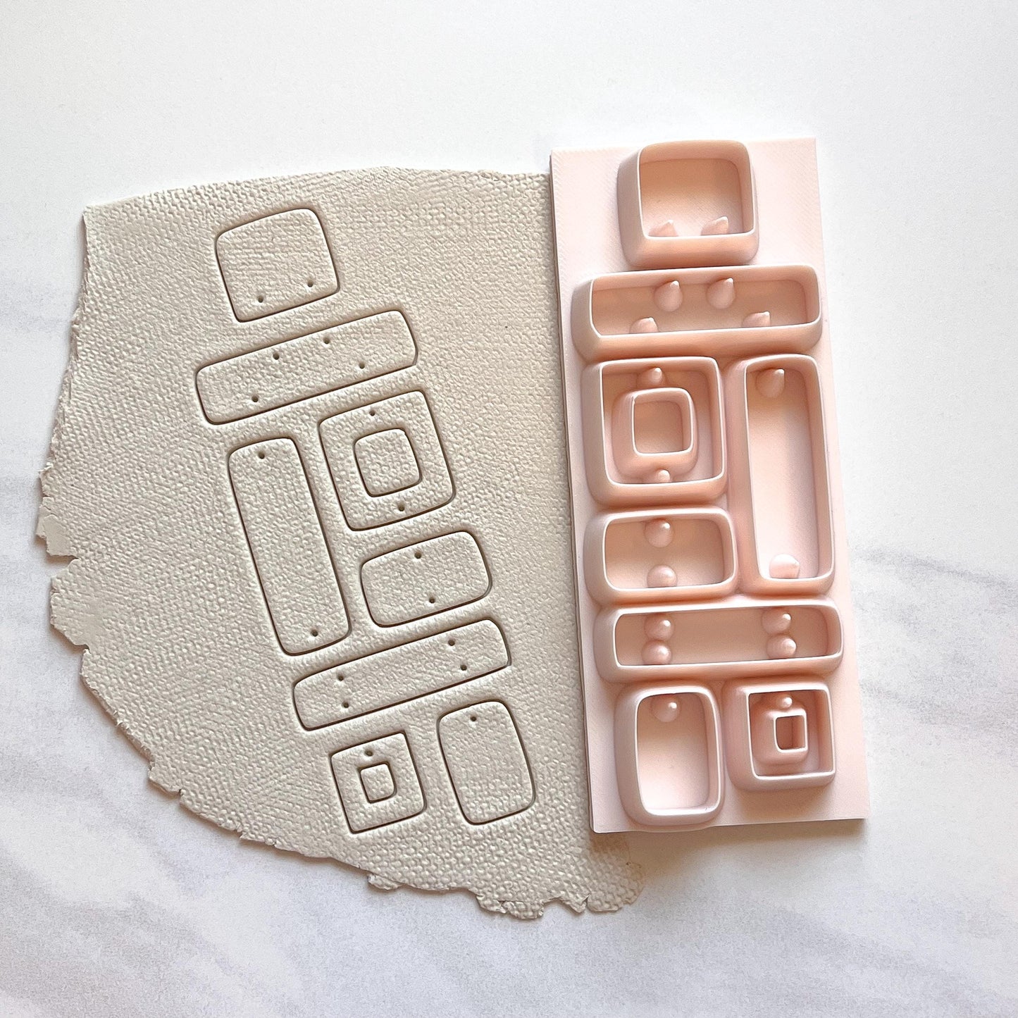 All-In-One Polymer Clay Cutter & Hole Punch Tool | Statement Earrings | U-4